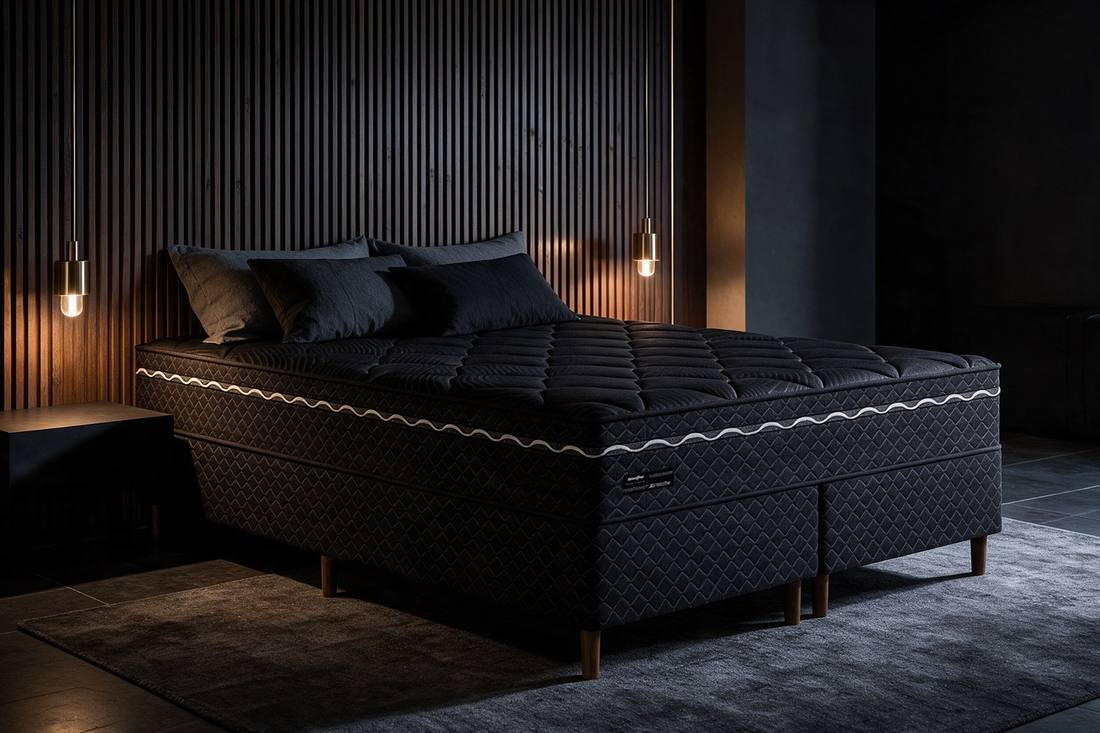 Colchão Umaflex Attractive montado em um quarto